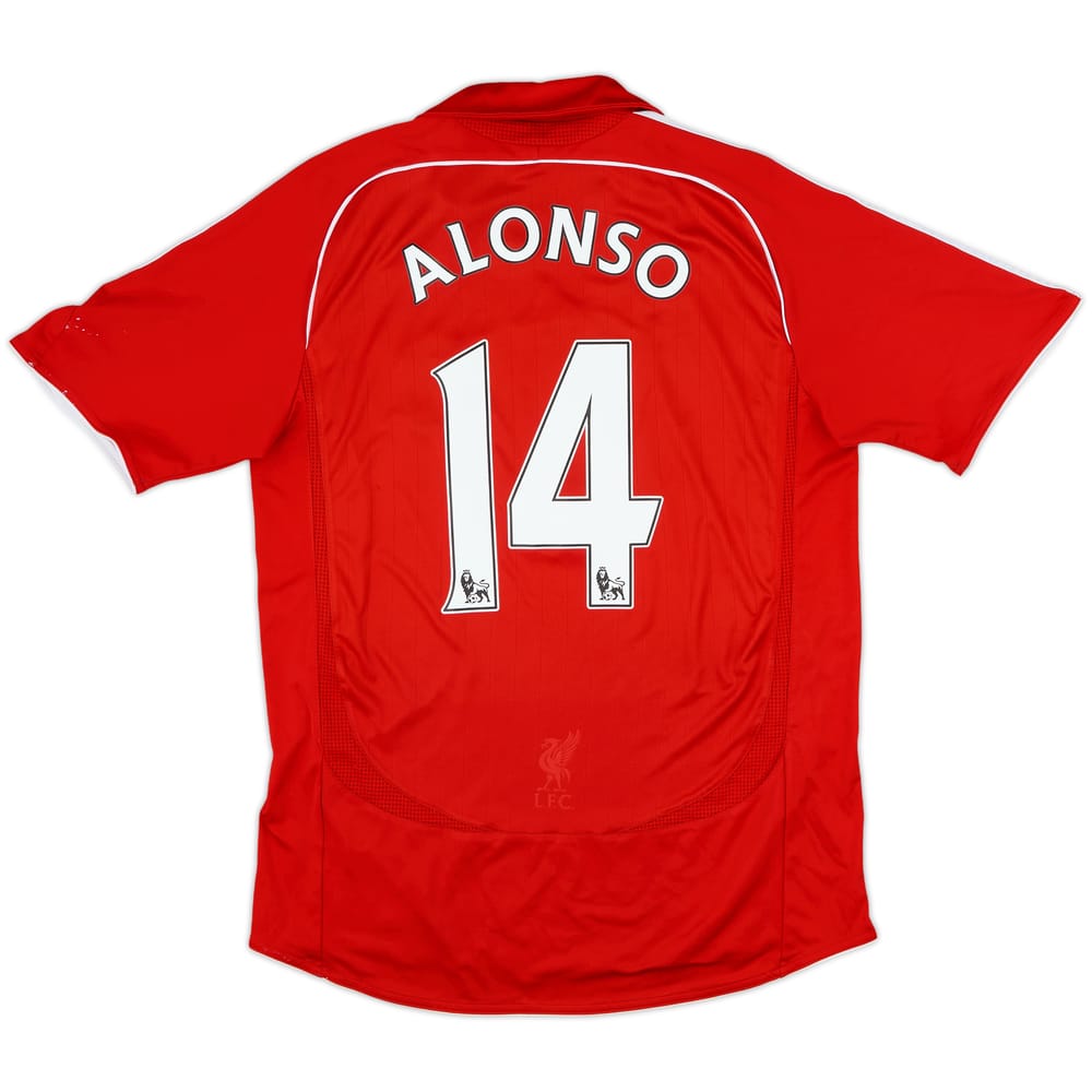 2006-08 Liverpool Home Shirt Alonso #14 - 6/10 - (M)