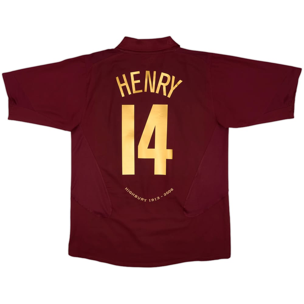 2005-06 Arsenal Home Shirt Henry #14 - 8/10 - (L)