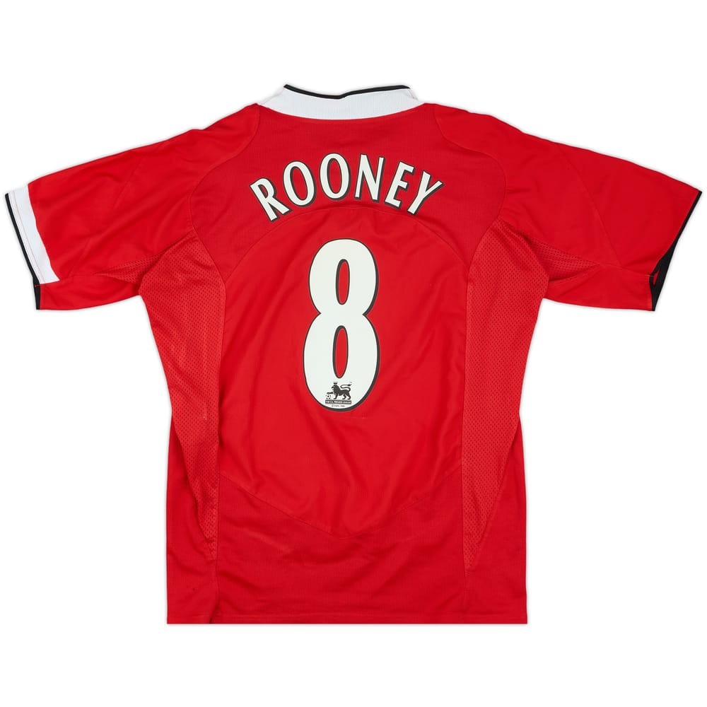 2004-06 Manchester United Home Shirt Rooney #8 - 8/10 - (M)