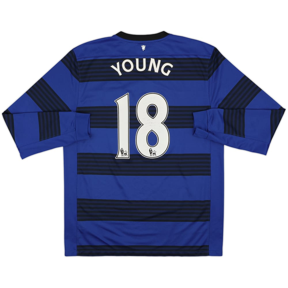 2011-13 Manchester United Away L/S Shirt Young #18 - 6/10 - (L)