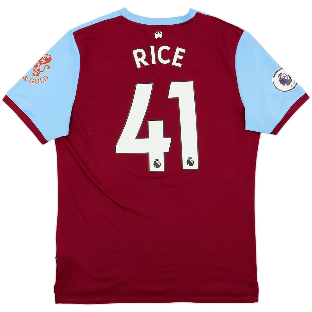 2019-20 West Ham Home Shirt Rice #41 - 8/10 - (L)