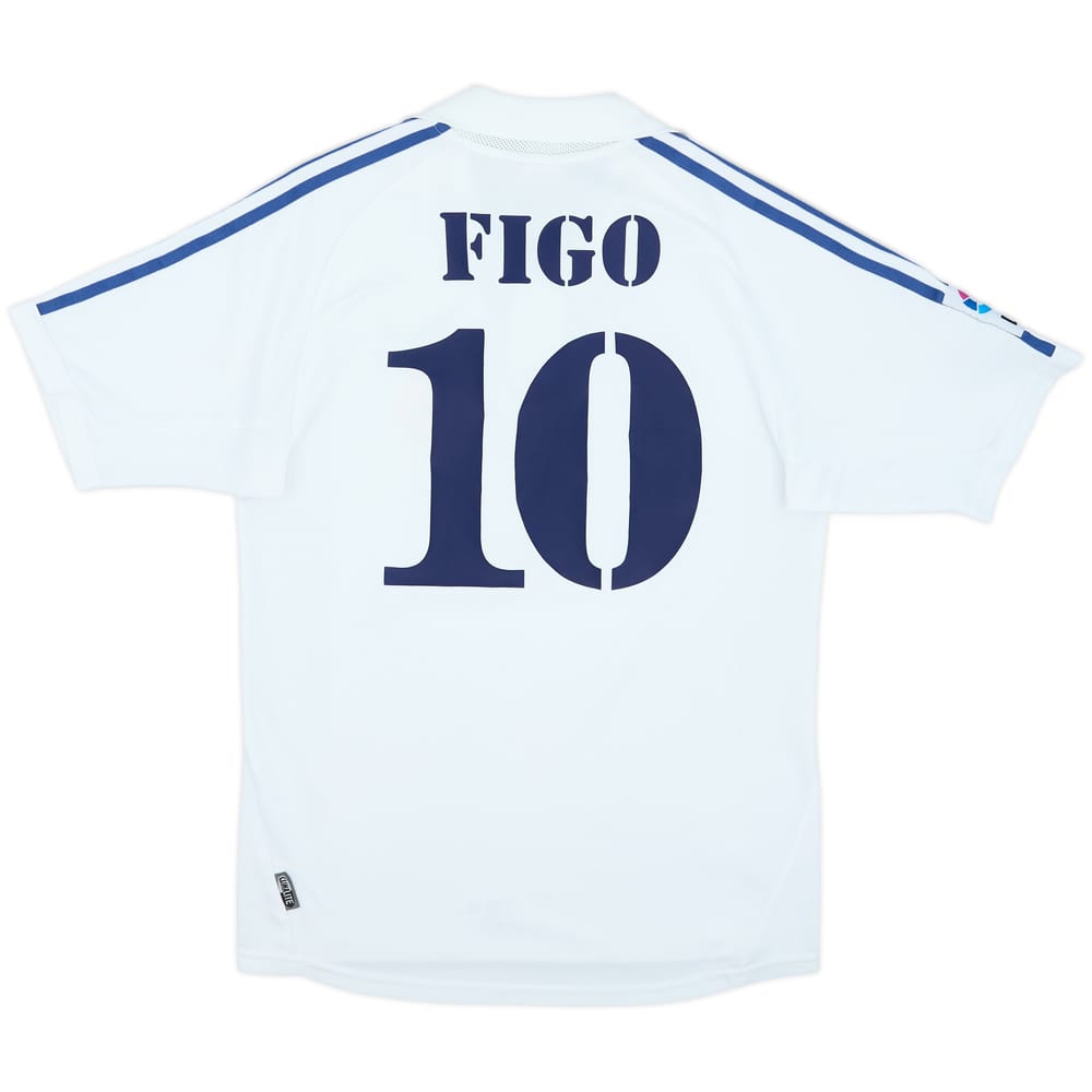 2001 Real Madrid Home Shirt Figo #10 - 8/10 - (S)