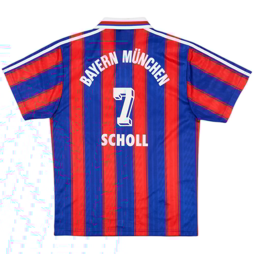 1995-97 Bayern Munich Home Shirt Scholl #7 - 10/10 - (S)