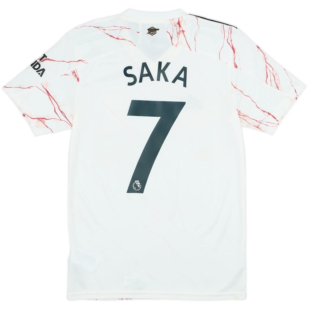 2020-21 Arsenal Away Shirt Saka #7 (XS)