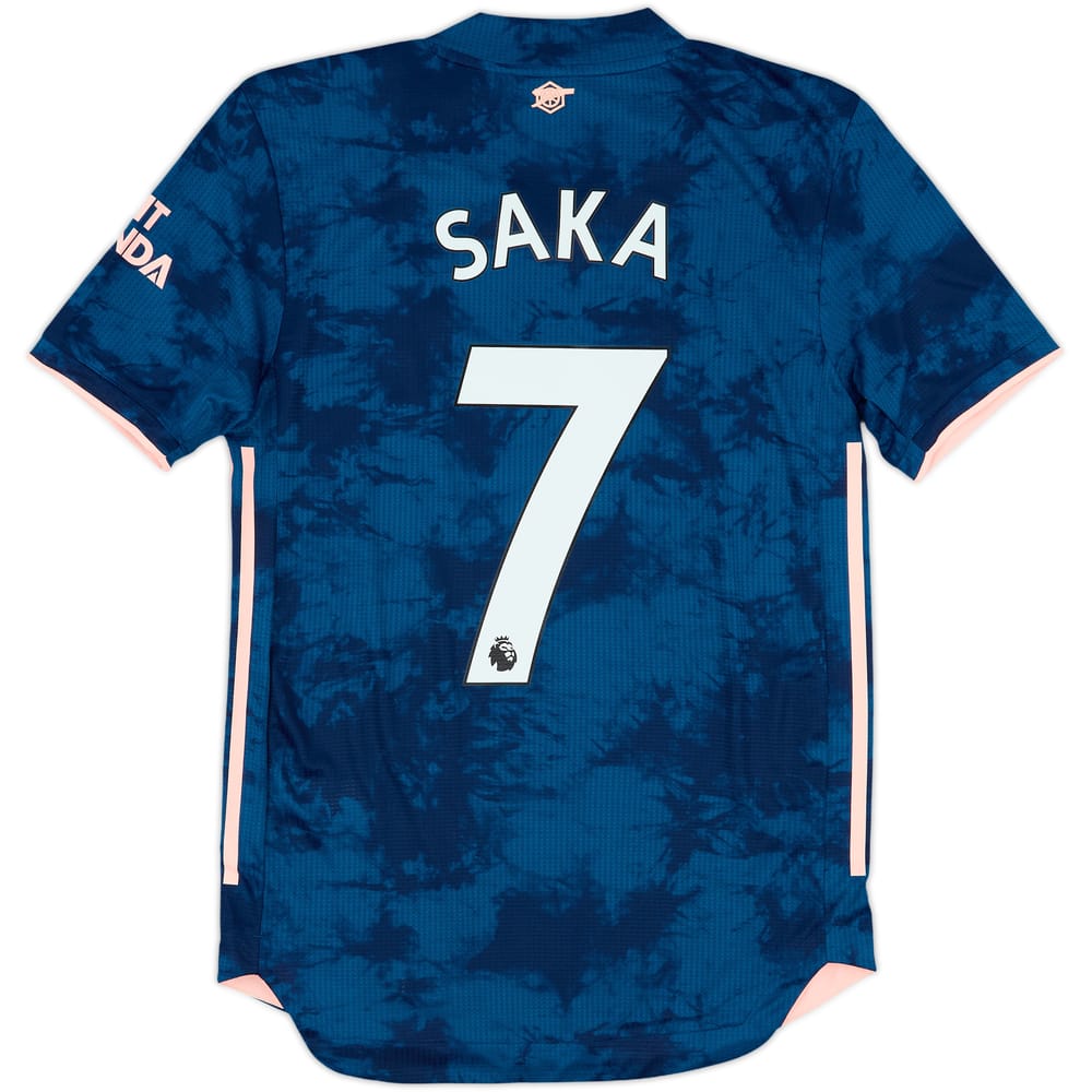 2020-21 Arsenal Authentic Third Shirt Saka #7 (XS)