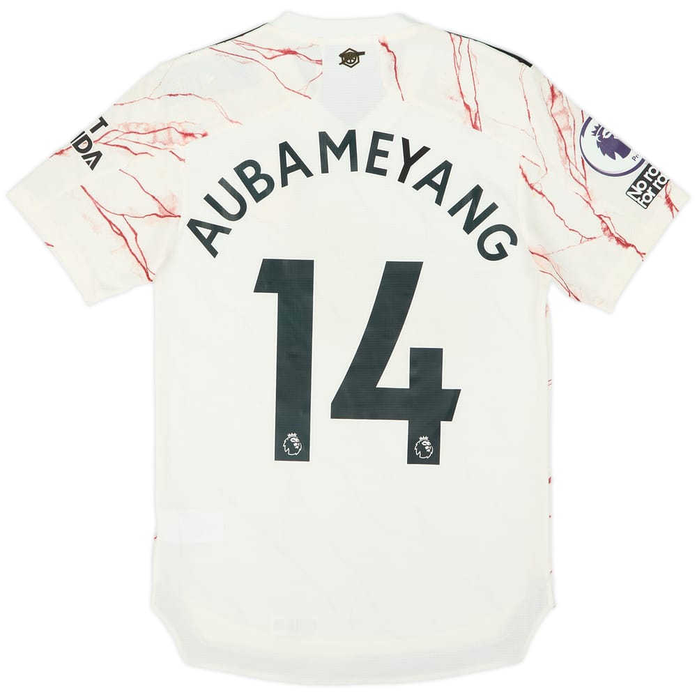 2020-21 Arsenal Authentic Away Shirt Aubameyang #14 (XS)