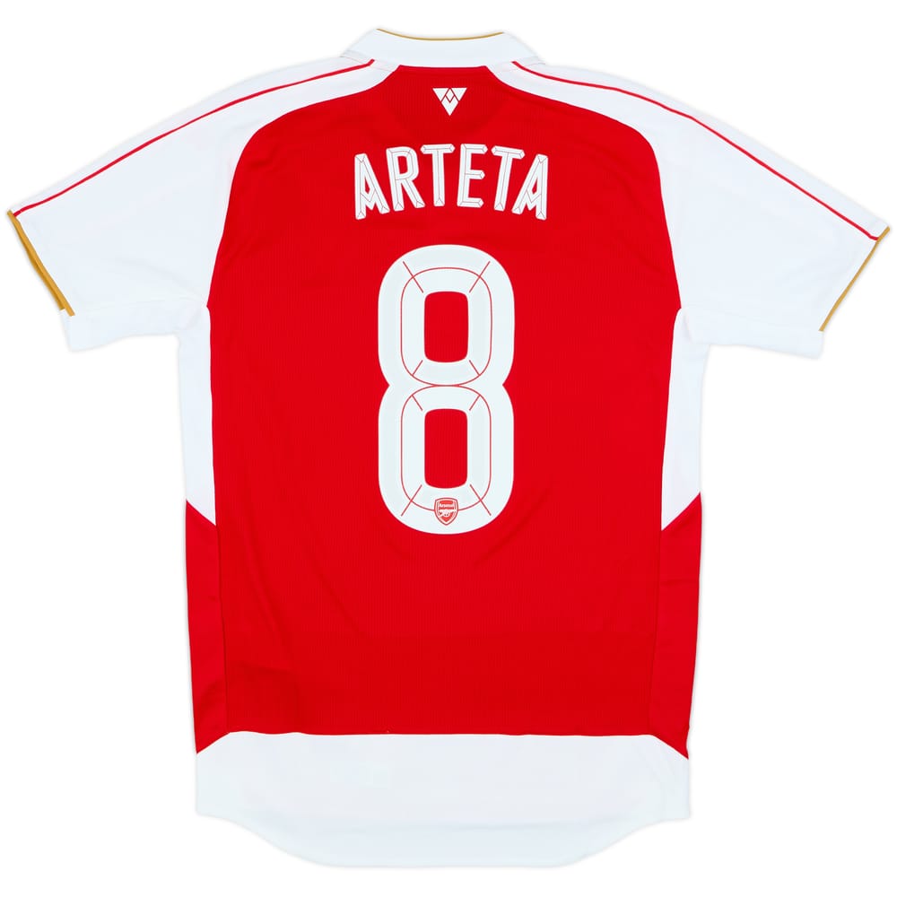 2015-16 Arsenal Home Shirt Arteta #8 (S)