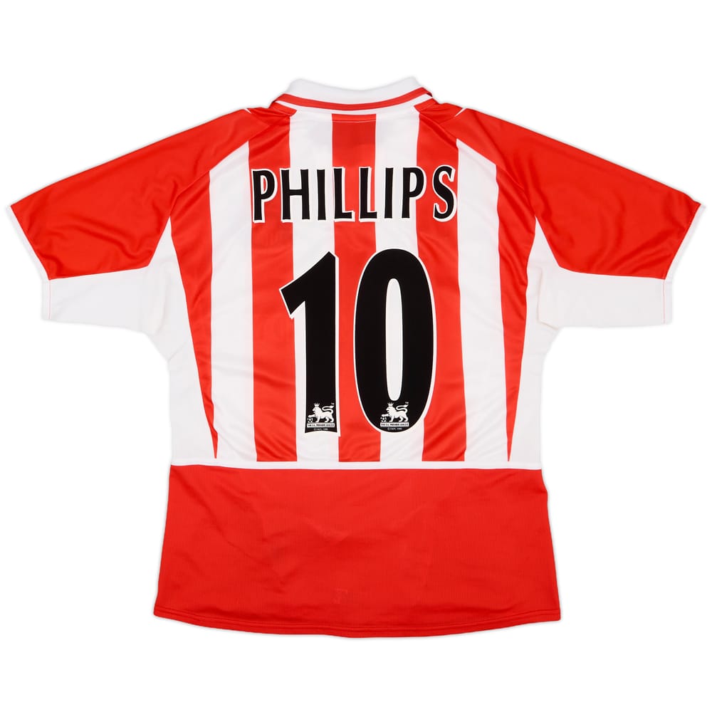 2002-04 Sunderland Home Shirt Phillips #10 - 8/10 - (L)