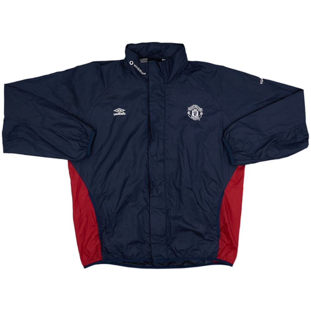 2000-02 Manchester United Umbro Hooded Rain Jacket - 8/10 - (XL)