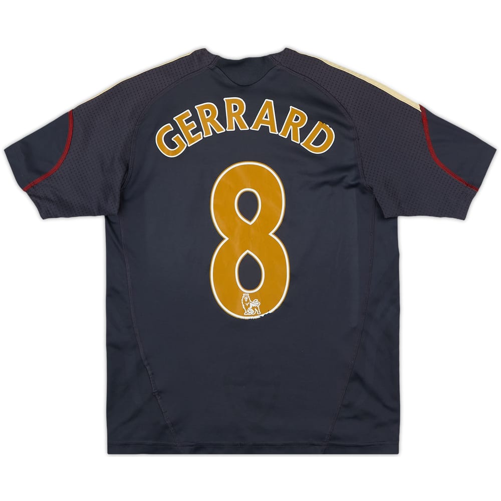 2009-10 Liverpool Away Shirt Gerrard #8 - 6/10 - (S.Boys)