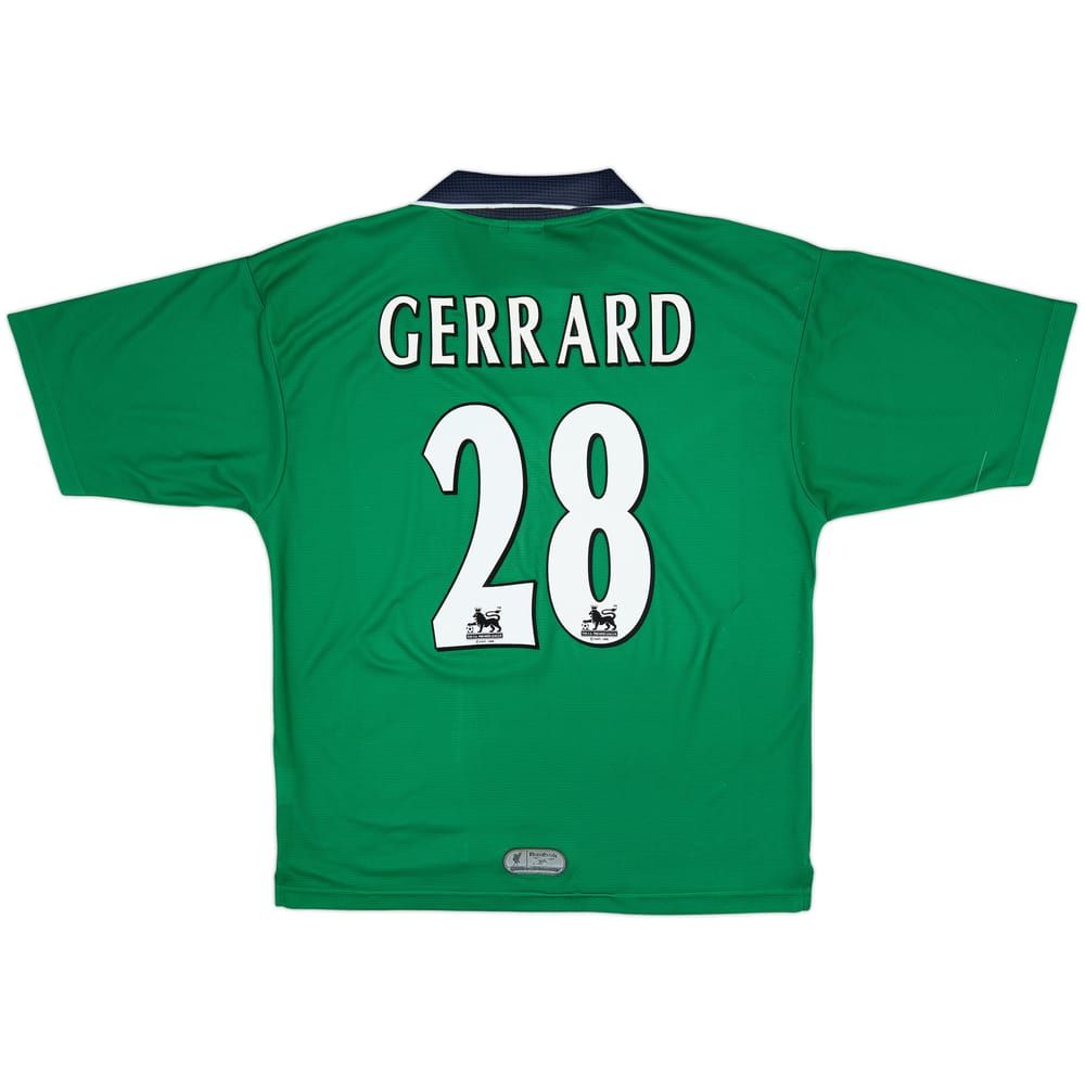 1999-00 Liverpool Away Shirt Gerrard #28 - 8/10 - (M)
