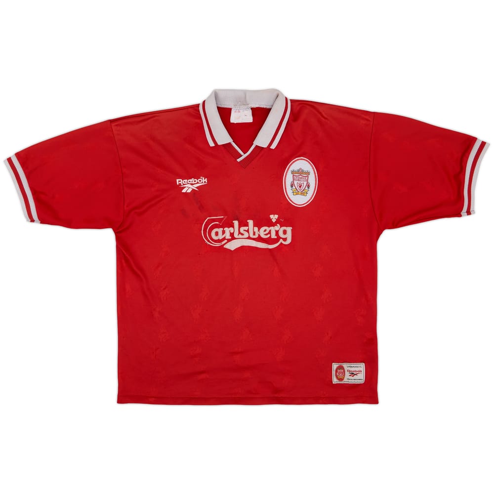 1996-98 Liverpool Home Shirt - 4/10 - (XL)