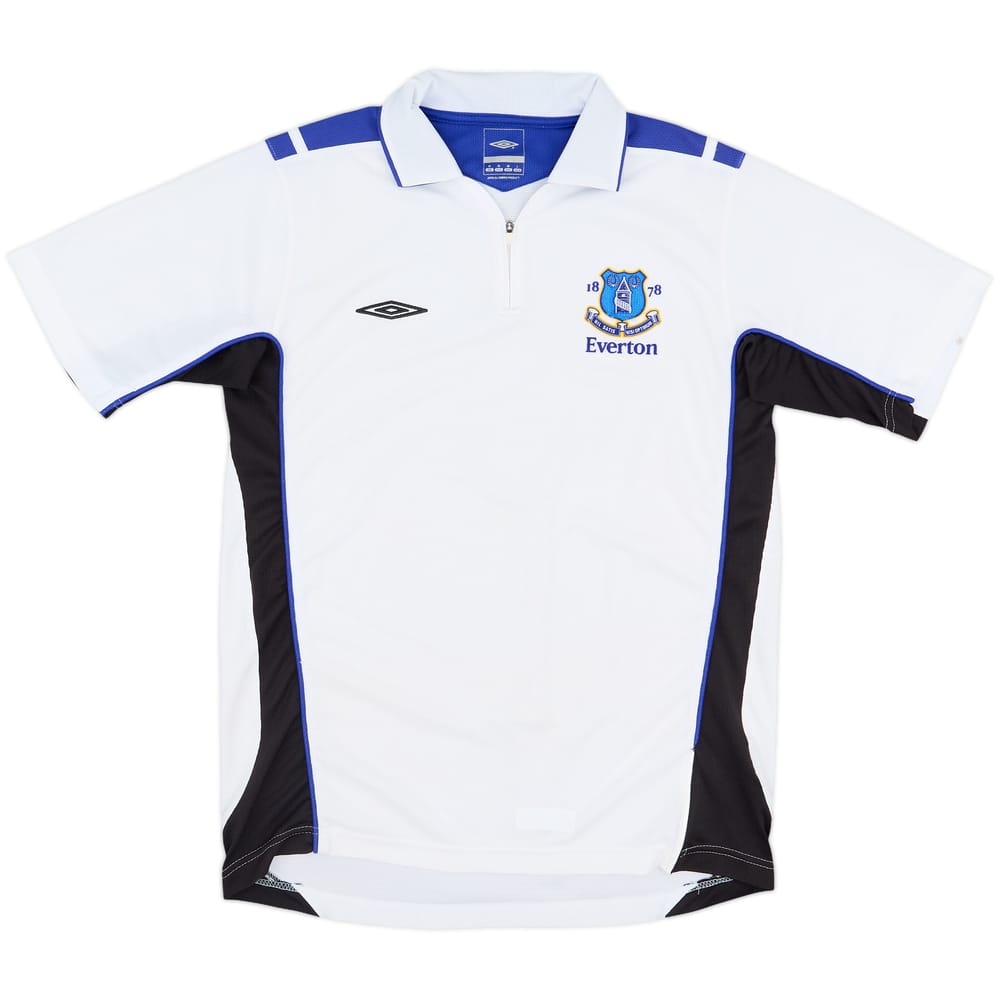 2005-06 Everton Umbro 1/4 Zip Polo Shirt - 7/10 - (M)