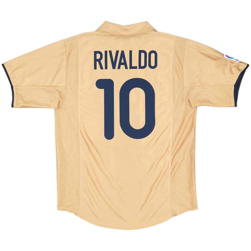 2001-03 Barcelona Away Shirt Rivaldo #10 - 9/10 - (XL)