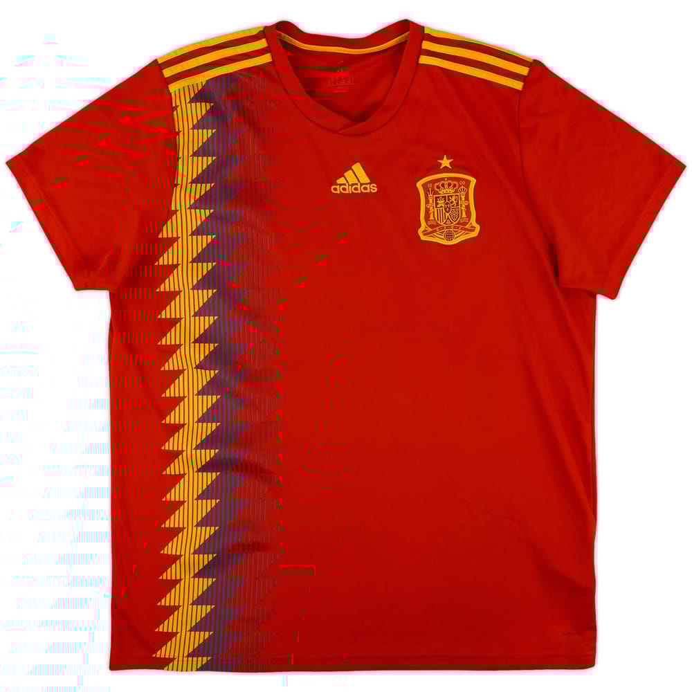 2018-19 Spain Home Shirt - 6/10 - (XL)