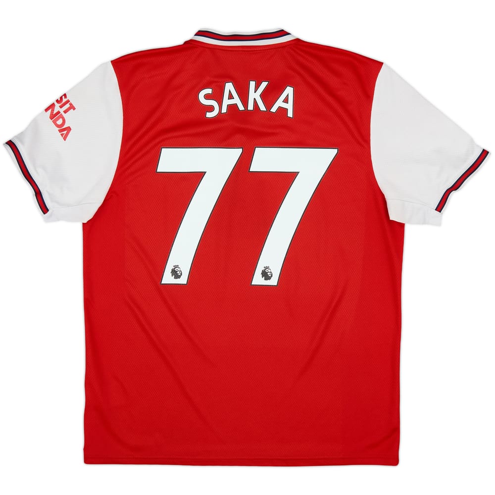 2019-20 Arsenal Home Shirt Saka #77 - 5/10 - (L)