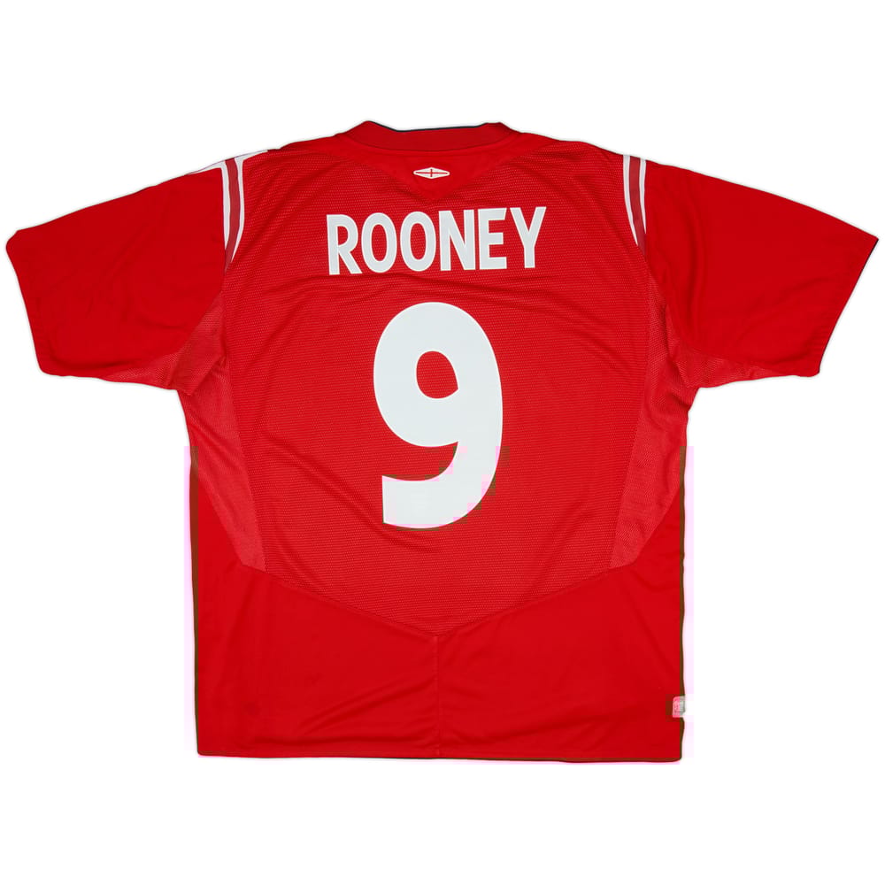 2004-06 England Away Shirt Rooney #9 - 6/10 - (XL)