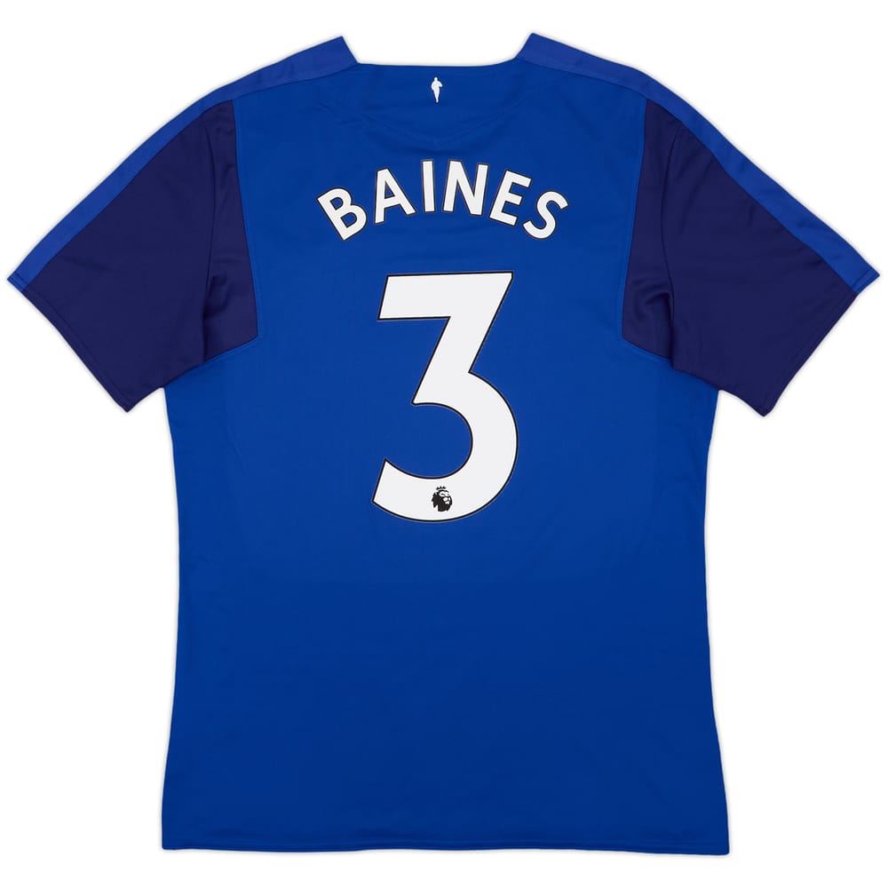 2017-18 Everton Home Shirt Baines #3 - 8/10 - (L)