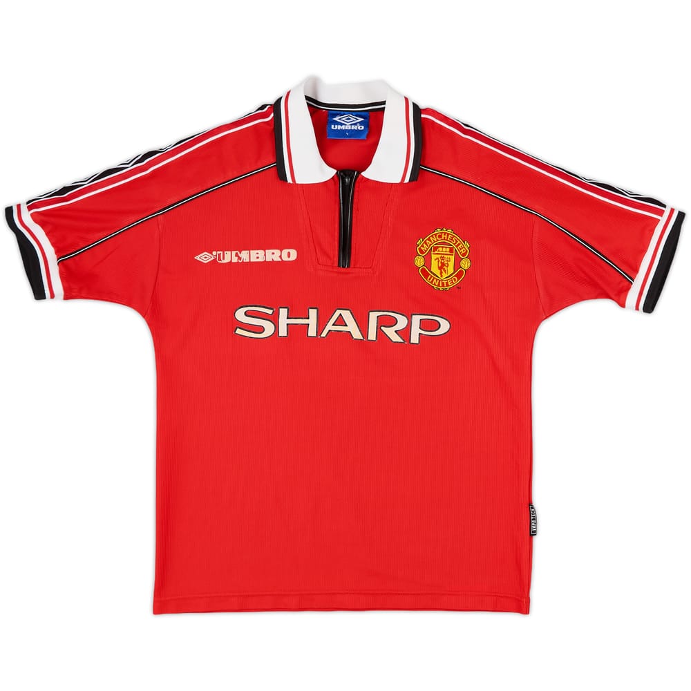1998-00 Manchester United Home Shirt - 5/10 - (Y)