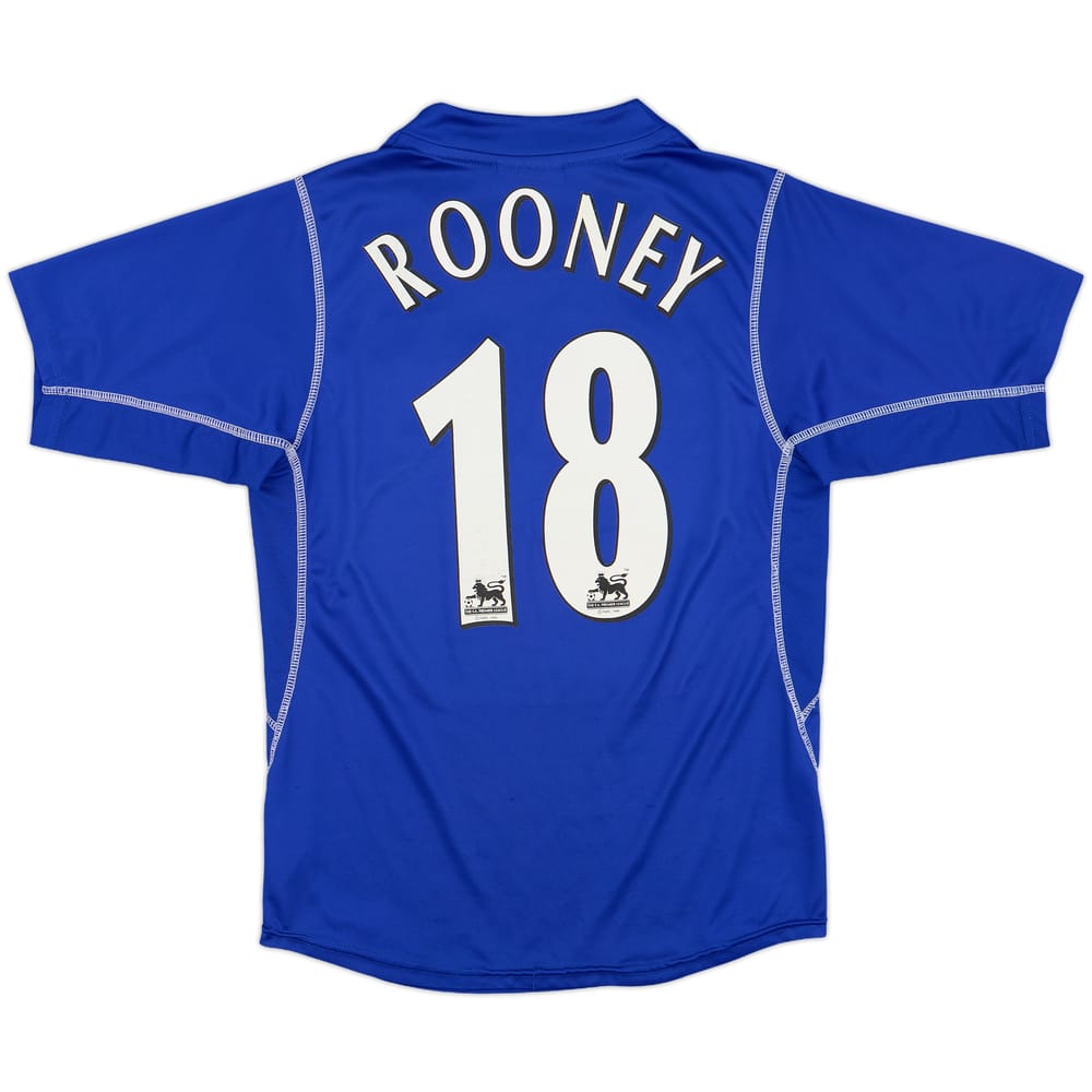 2002-03 Everton Home Shirt Rooney #18 - 7/10 - (L.Boys)