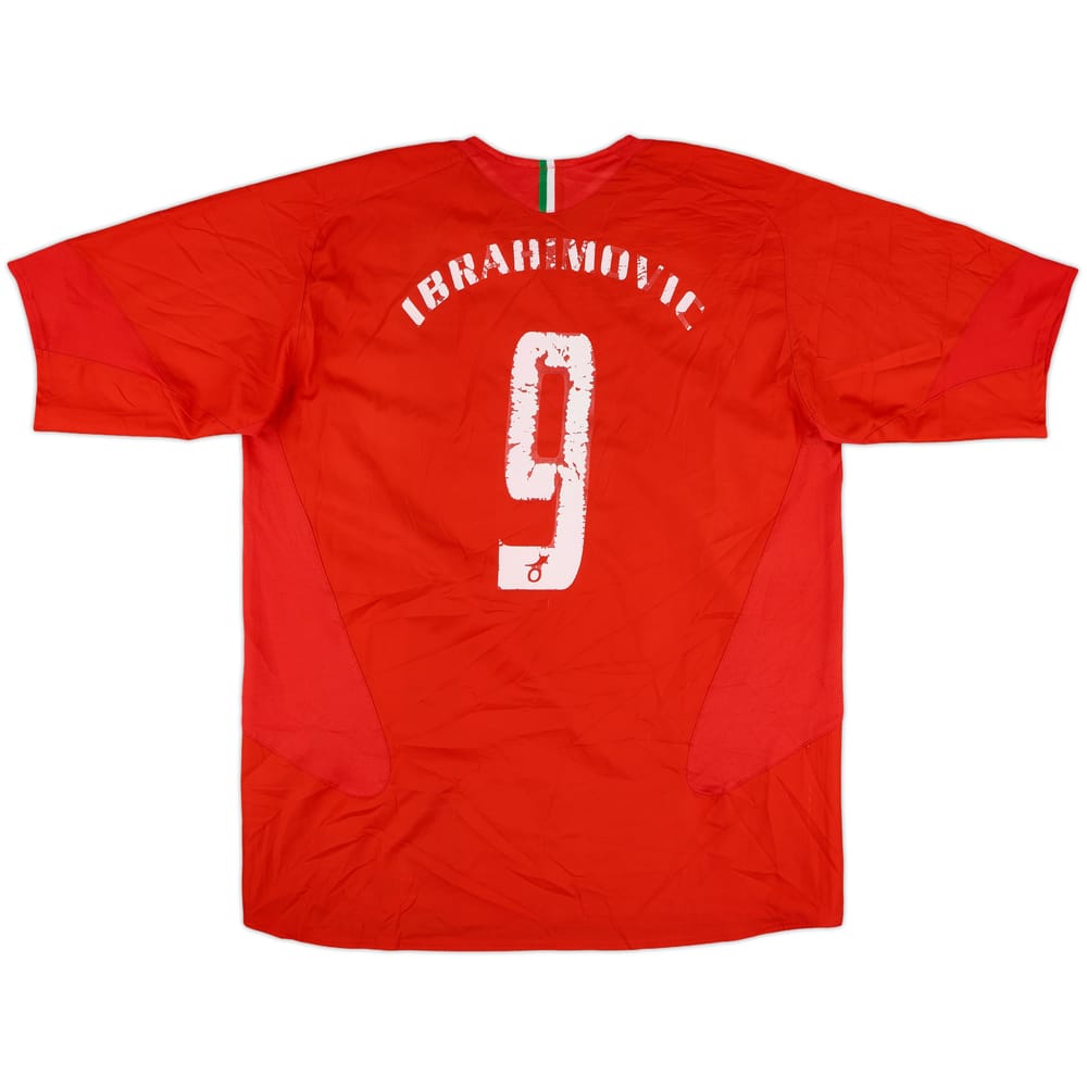 2005-06 Juventus Away Shirt Ibrahimovic #9 - 4/10 - (L)