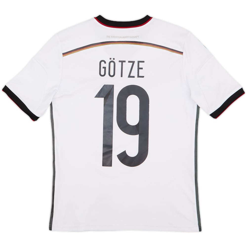 2014-15 Germany Home Shirt Gotze #19 - 5/10 - (L.Boys)