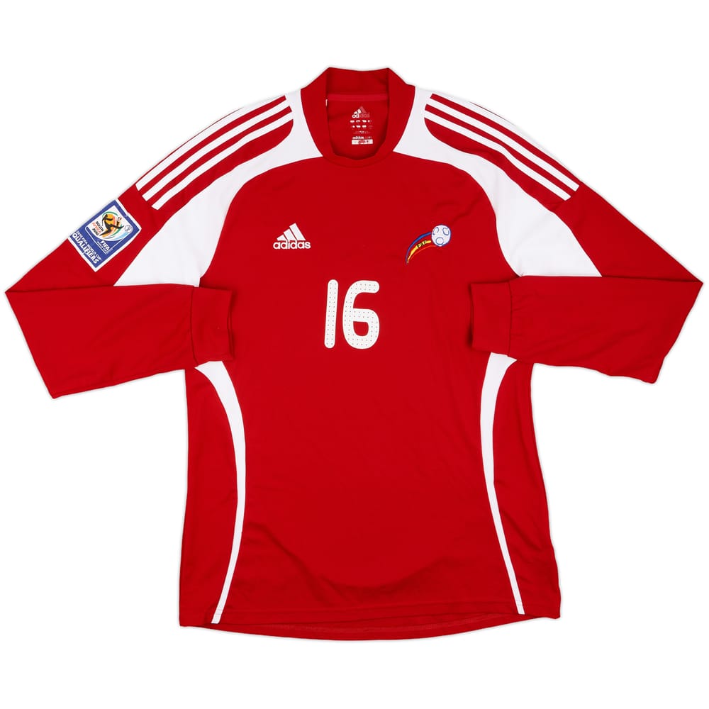 2008-10 Andorra Match Issue Home L/S Shirt #16