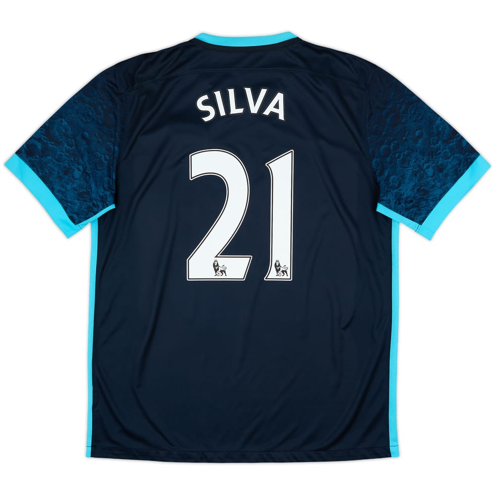 2015-16 Manchester City Away Shirt Silva #21 - 8/10 - (L)