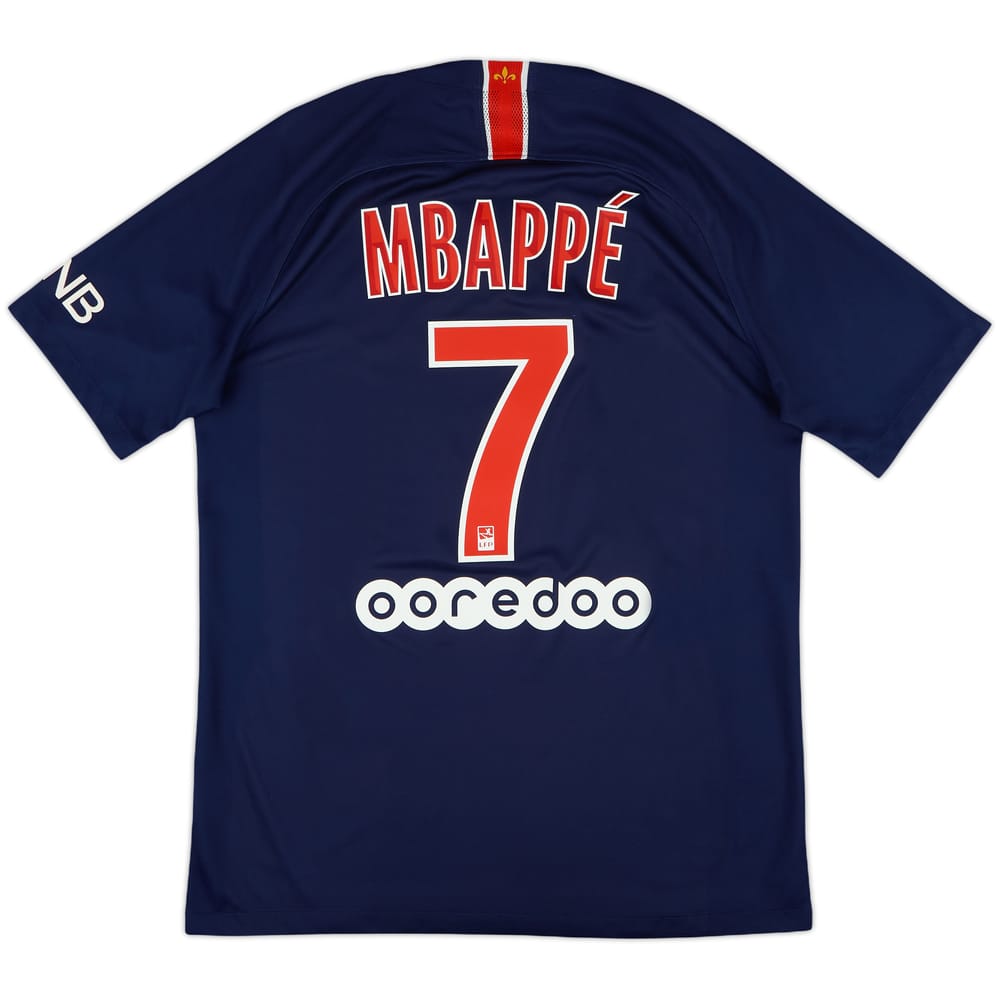2018-19 Paris Saint-Germain Home Shirt Mbappe #7 - 8/10 - (M)