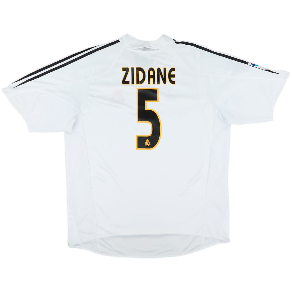 2004-05 Real Madrid Home Shirt Zidane #5 - 7/10 - (XL)