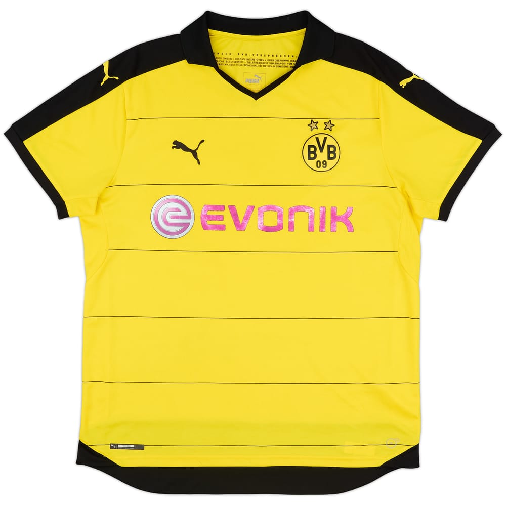 2015-16 Borussia Dortmund Home Shirt - 6/10 - (XL)