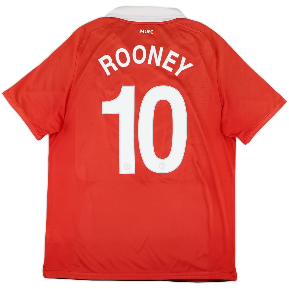 2010-11 Manchester United Home Shirt Rooney #10 - 6/10 - (L)