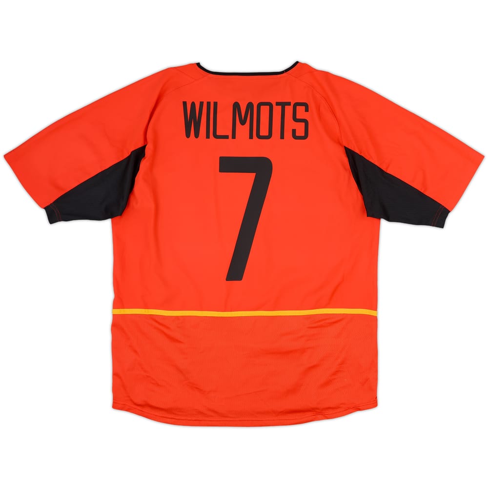 2002-04 Belgium Home Shirt Wilmots #7 - 8/10 - (L)