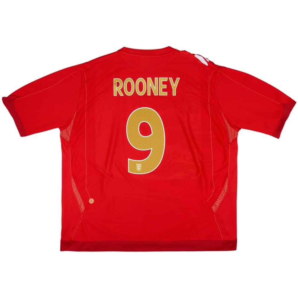 2006-08 England Away Shirt Rooney #9 - 5/10 - (3XL)