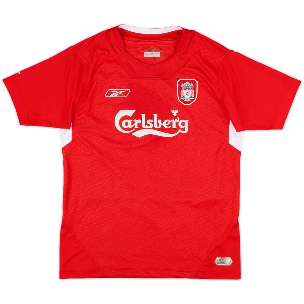 2004-06 Liverpool Home Shirt - 5/10 - (L.Boys)