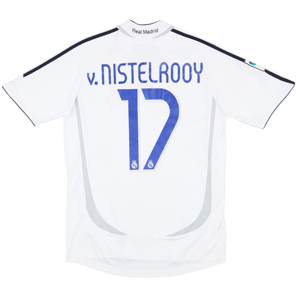 2006-07 Real Madrid Home Shirt v.Nistelrooy #17 - 8/10 - (S)