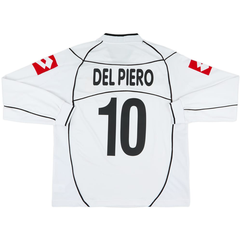 2002-03 Juventus Away L/S Shirt Del Piero #10 - 8/10 - (L)