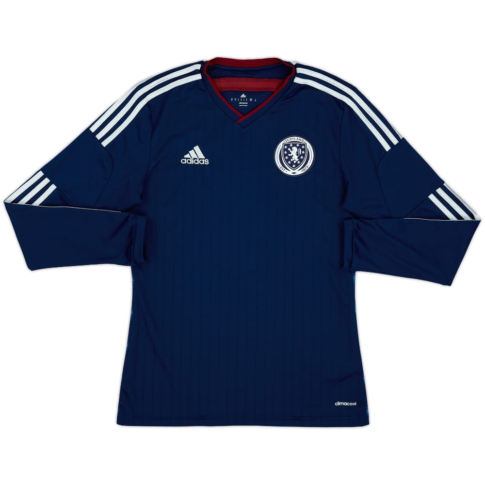 2014-15 Scotland Home L/S Shirt - 8/10 - (S)