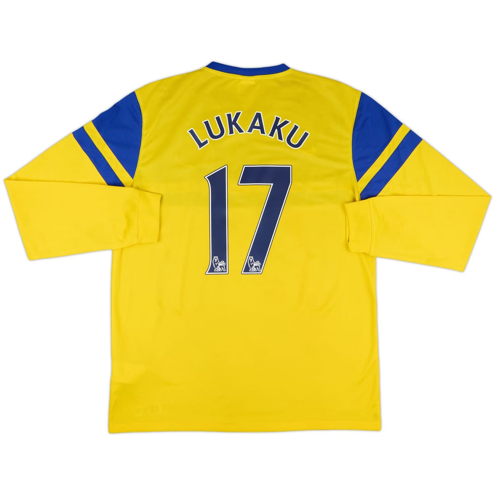 2013-14 Everton Away L/S Shirt Lukaku #17 - 9/10 - (L)