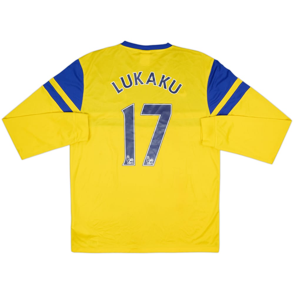 2013-14 Everton Away L/S Shirt Lukaku #17 - 8/10 - (L)