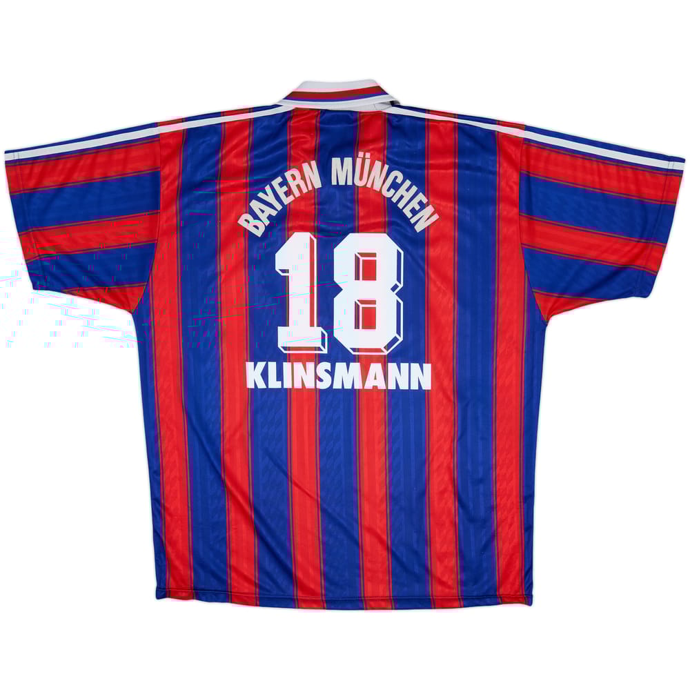 1995-97 Bayern Munich Home Shirt Klinsmann #18 - 6/10 - (XL)