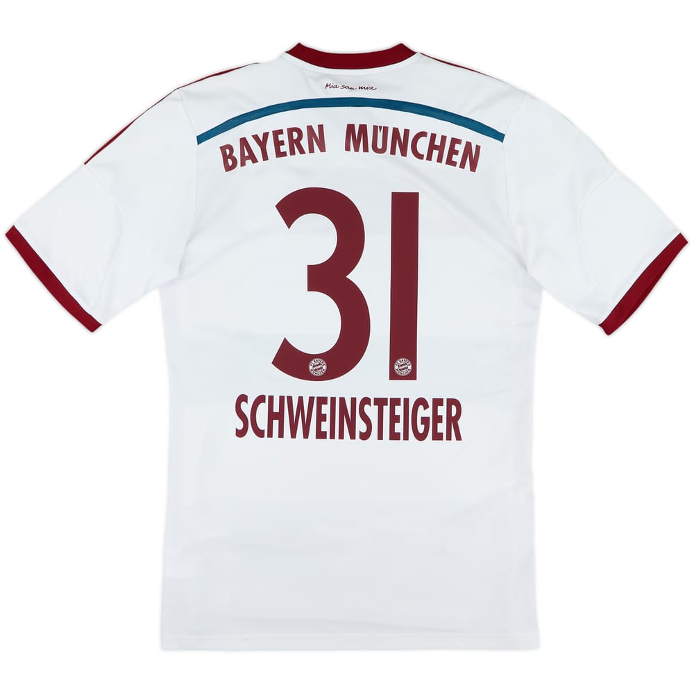 2014-15 Bayern Munich Away Shirt Schweinsteiger #31 - 7/10 - (M)