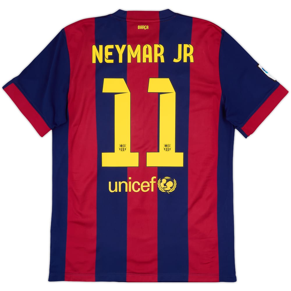 2014-15 Barcelona Home Shirt Neymar Jr #11 - 6/10 - (L)
