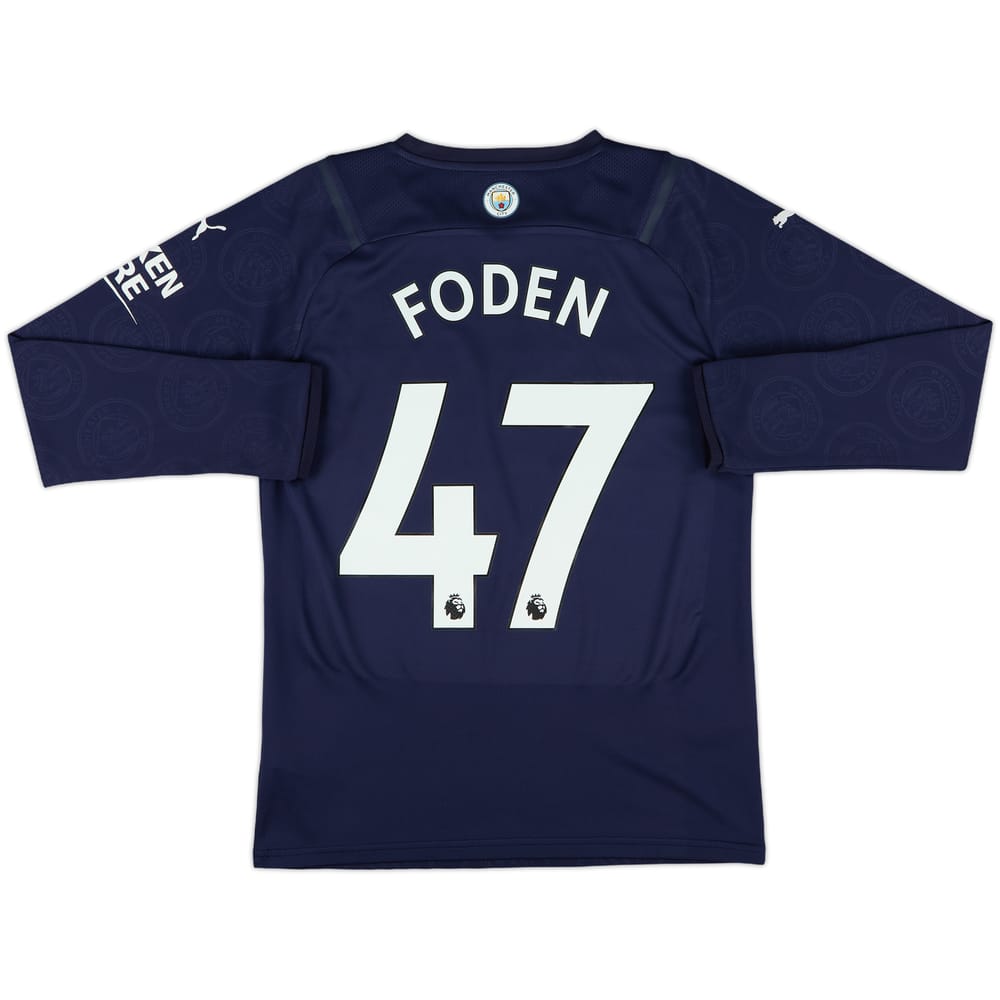 2021-22 Manchester City Third L/S Shirt Foden #47 - 9/10 - (S)