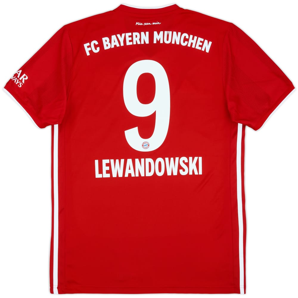 2020-21 Bayern Munich Home Shirt Lewandowski #9 - 9/10 - (M)