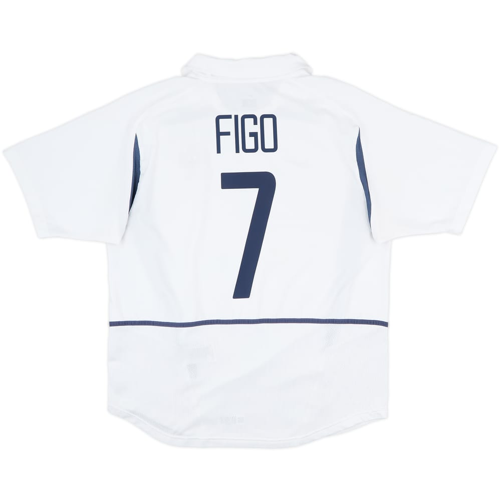 2002-04 Portugal Away Shirt Figo #7 - 8/10 - (L)