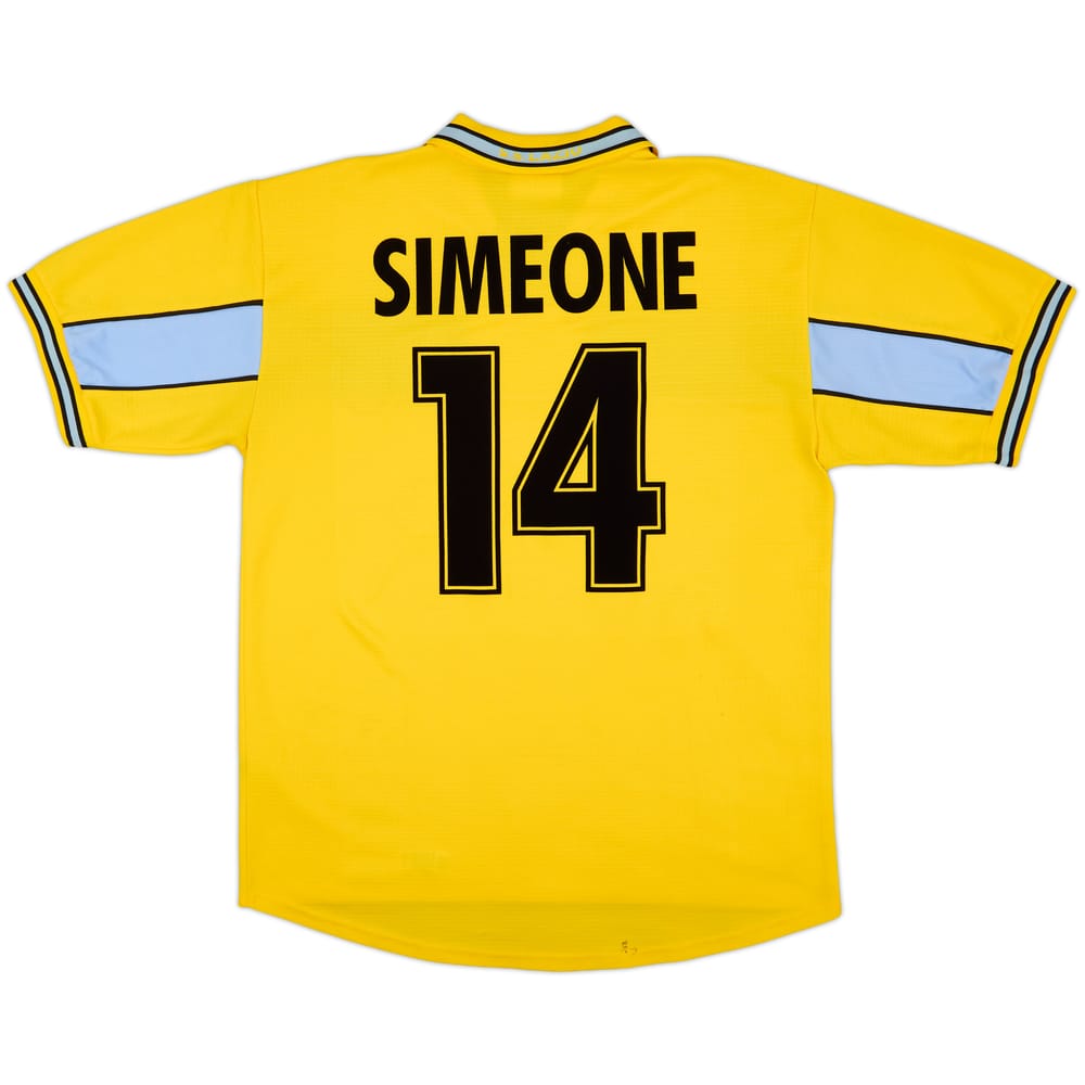 1999-00 Lazio Third Shirt Simeone #14 - 8/10 - (L)