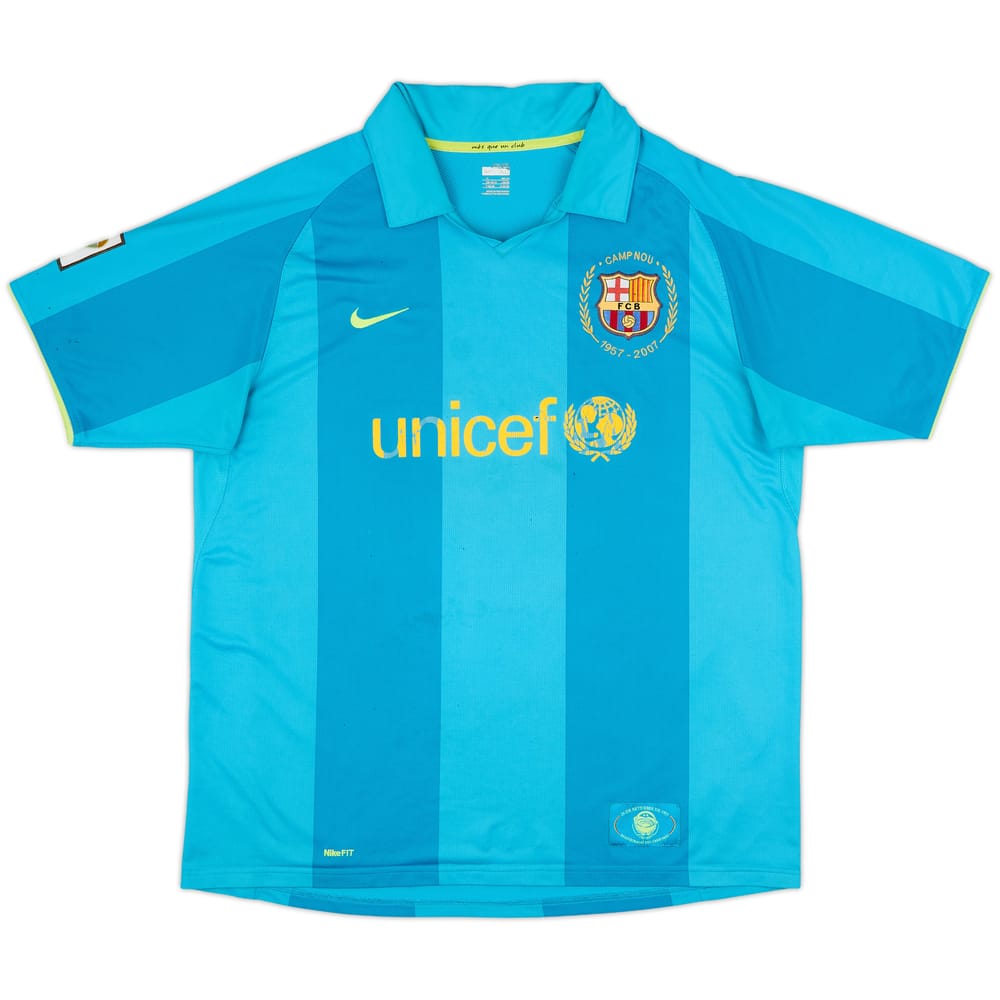 2007-09 Barcelona Away Shirt - 4/10 - (XL)