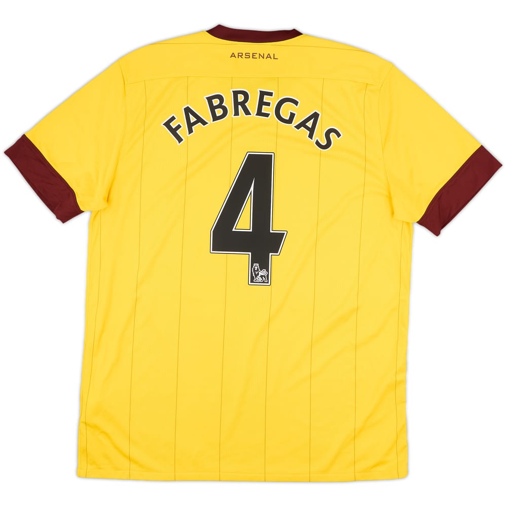 2010-13 Arsenal Away Shirt Fabregas #4 - 9/10 - (L)