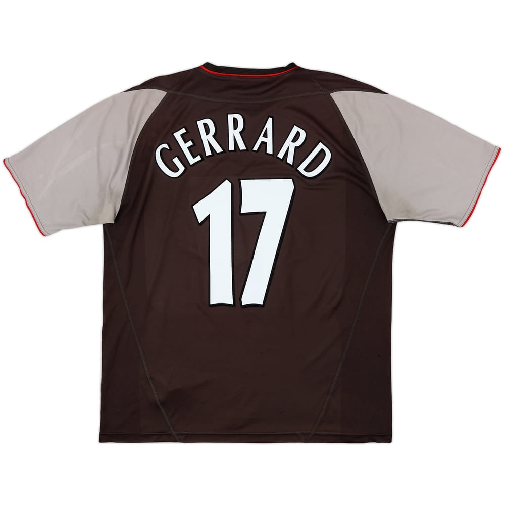 2002-04 Liverpool Away Shirt Gerrard #17 - 5/10 - (XL)